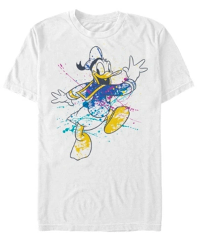 Fifth Sun Men's Splatter Donald Short Sleeve T-shirt In White