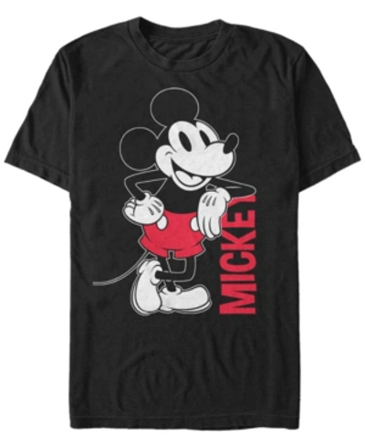 Fifth Sun Men's Mickey Leaning Short Sleeve T-shirt In Black