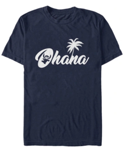 Fifth Sun Men's Stitch Ohana Short Sleeve T-shirt In Navy