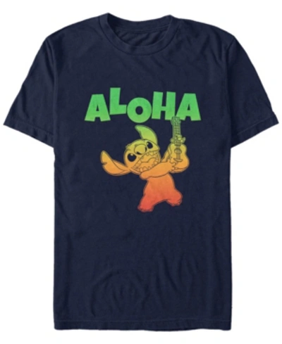 Fifth Sun Men's Aloha Stitch Short Sleeve T-shirt In Navy