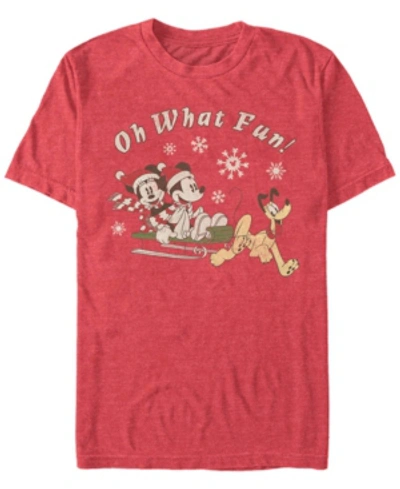 Fifth Sun Men's Sled Dog Group Short Sleeve T-shirt In Red