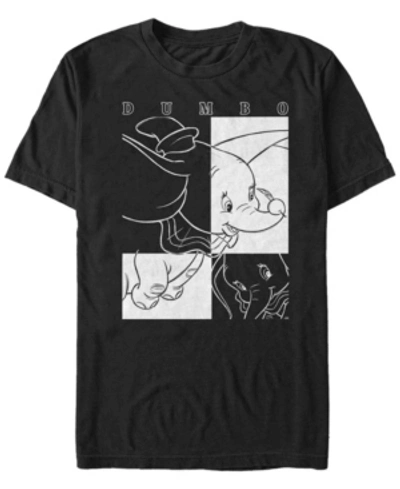 Fifth Sun Men's Dumbo Contrast Short Sleeve T-shirt In Black