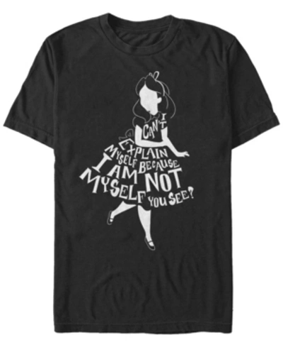Fifth Sun Men's Alice In Wonderland Small World Short Sleeve T-shirt In Black
