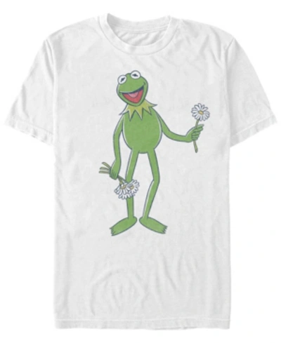Fifth Sun Men's Big Kermit Short Sleeve T-shirt In White