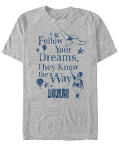 Fifth Sun Men's Follow Dreams Short Sleeve T-shirt In Heather Gray