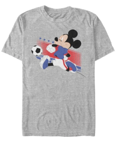 Fifth Sun Men's Usa Kick Short Sleeve T-shirt In Heather Gray