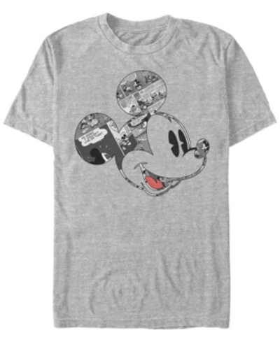 Fifth Sun Men's Comic Mouse Short Sleeve T-shirt In Heather Gray