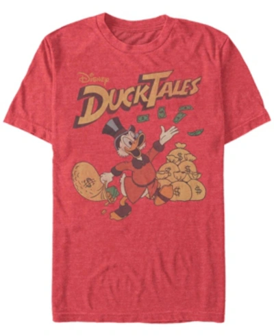 Fifth Sun Men's Scrooge Dollars Short Sleeve T-shirt In Red