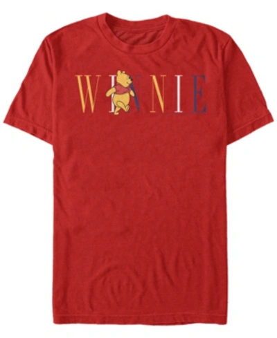 Fifth Sun Men's Pooh Fashion Short Sleeve T-shirt In Red