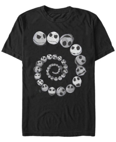 Fifth Sun Men's Jack Emotions Spiral Short Sleeve T-shirt In Black