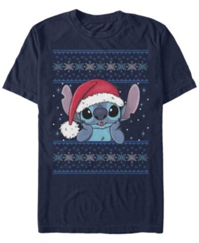 Fifth Sun Men's Holiday Stitch Short Sleeve T-shirt In Navy