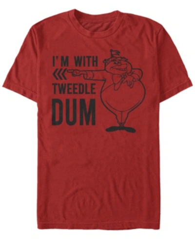 Fifth Sun Men's Twiddle Dum Dee Dum Short Sleeve T-shirt In Red