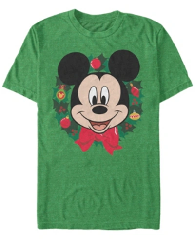 Fifth Sun Men's Big Mickey Holiday Short Sleeve T-shirt In Green