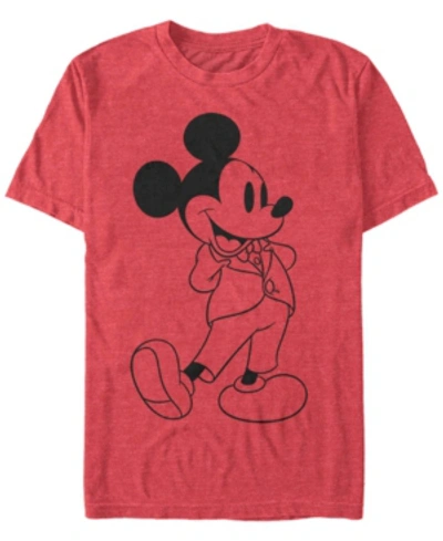Fifth Sun Men's Formal Mickey Short Sleeve T-shirt In Red