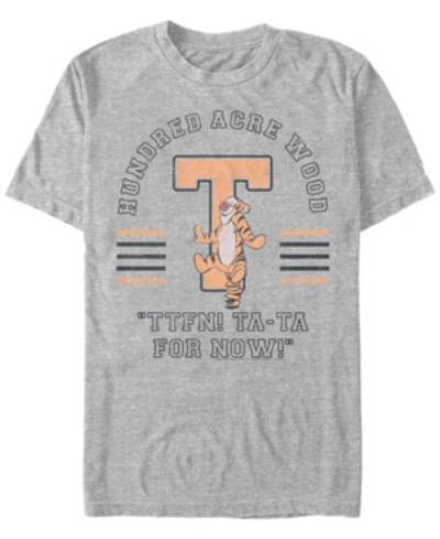 Fifth Sun Men's Tigger Collegiate Short Sleeve T-shirt In Heather Gray
