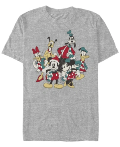 Fifth Sun Men's Holiday Group Short Sleeve T-shirt In Heather Gray