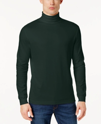 Club Room Men's Solid Turtleneck Shirt, Created For Macy's In Pine Grove Green