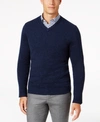 CLUB ROOM MEN'S V-NECK CASHMERE SWEATER, CREATED FOR MACY'S