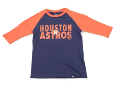 47 Brand Kids' Youth Houston Astros Fast Track Raglan T-shirt In Navy
