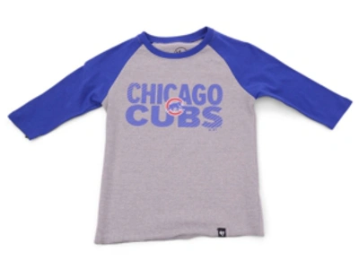 47 Brand Kids' Youth Chicago Cubs Fast Track Raglan T-shirt In Royalblue