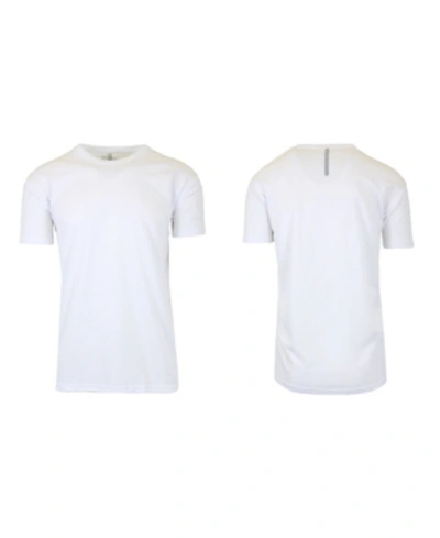 Galaxy By Harvic Men's Short Sleeve Moisture-wicking Quick Dry Performance Tee In White