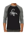 LA POP ART TYPES OF SCORPIONS MEN'S RAGLAN WORD ART T-SHIRT