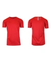 Galaxy By Harvic Men's Short Sleeve Moisture-wicking Quick Dry Performance Tee In Red