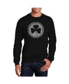 La Pop Art Men's Word Art Lyrics To When Irish Eyes Are Smiling Crewneck Sweatshirt In Black