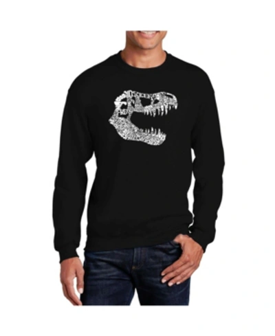 La Pop Art Men's Word Art Trex Crewneck Sweatshirt In Black