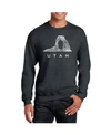 LA POP ART MEN'S WORD ART UTAH CREWNECK SWEATSHIRT