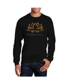 La Pop Art Men's Word Art Namaste Crewneck Sweatshirt In Black