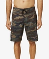 O'neill Men's Superfreak Camo Boardshorts In Green Camo