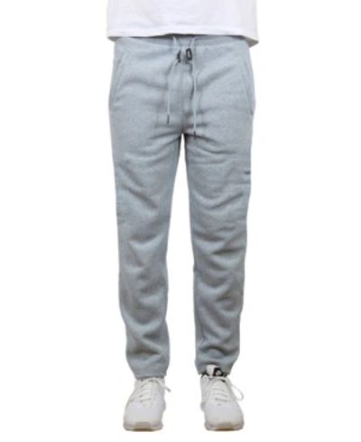 Galaxy By Harvic Men's Classic Open Bottom Fleece Sweatpants In Heather Gray