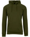 Galaxy By Harvic Men's Oversized Slim-fit Fleece-lined Pullover Hoodie In Olive