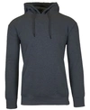 Galaxy By Harvic Men's Heavyweight Fleece-lined Pullover Hoodie Sweatshirt In Charcoal