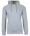Galaxy By Harvic Men's Oversized Slim-fit Fleece-lined Pullover Hoodie In Heather Gray