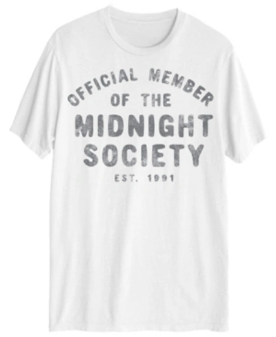 Hybrid Men's Official Member Of Midnight Society Short Sleeve T-shirt In White