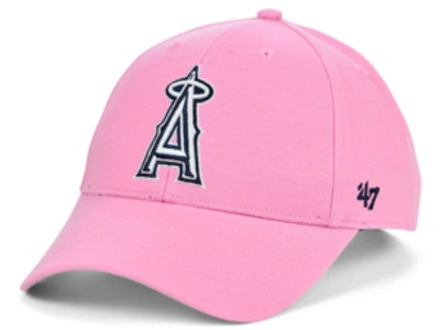 47 Brand Los Angeles Angels Pink Series Cap In Rose