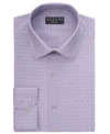 ALFANI MEN'S SLIM-FIT PERFORMANCE STRETCH STRIPED BOX DRESS SHIRT, CREATED FOR MACY'S
