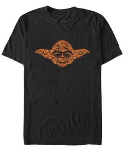 Fifth Sun Star Wars Yoda Jackolanterns Men's Short Sleeve T-shirt In Black