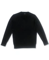 ALFANI MEN'S SOLID V-NECK COTTON SWEATER, CREATED FOR MACY'S
