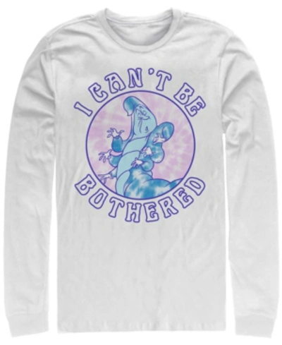 Fifth Sun Alice In Wonderland Cant Be Caterpillar Men's Long Sleeve Crew Neck T-shirt In White