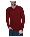 X-RAY MEN'S BASIC V-NECK PULLOVER MIDWEIGHT SWEATER