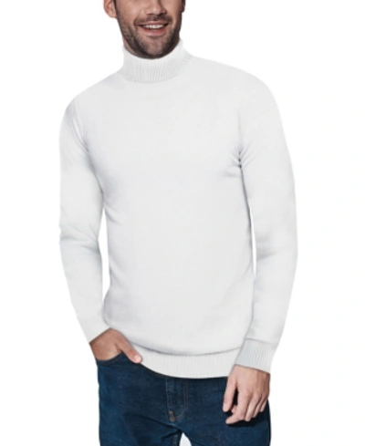 X-ray Men's Turtleneck Pull Over Sweater In Off White