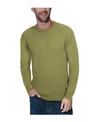X-ray Men's Basic Crewneck Pullover Midweight Sweater In Heather Lime