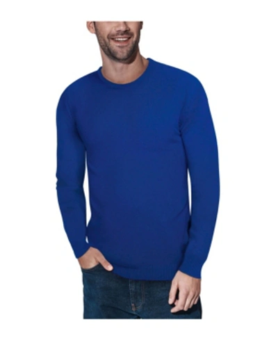 X-ray Men's Basic Crewneck Pullover Midweight Sweater In Royal Blue