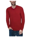 X-RAY MEN'S BASIC V-NECK PULLOVER MIDWEIGHT SWEATER