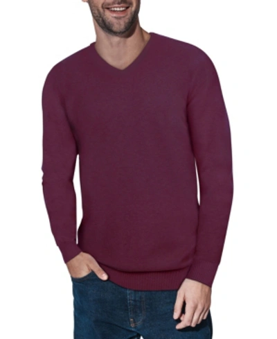 X-RAY MEN'S BASIC V-NECK PULLOVER MIDWEIGHT SWEATER