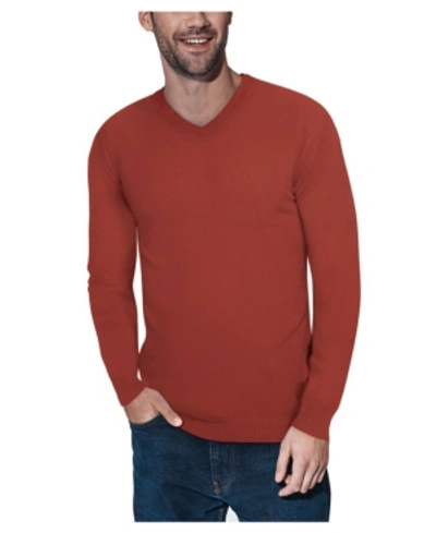 X-RAY MEN'S BASIC V-NECK PULLOVER MIDWEIGHT SWEATER