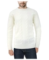 X-ray X Ray Crewneck Cable Knitted Pullover Sweater In White